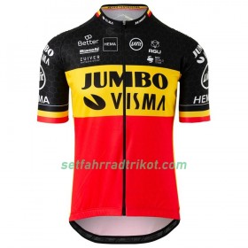 Radtrikot kurzarm 2020 Team Jumbo-Visma Belgische Meister N001